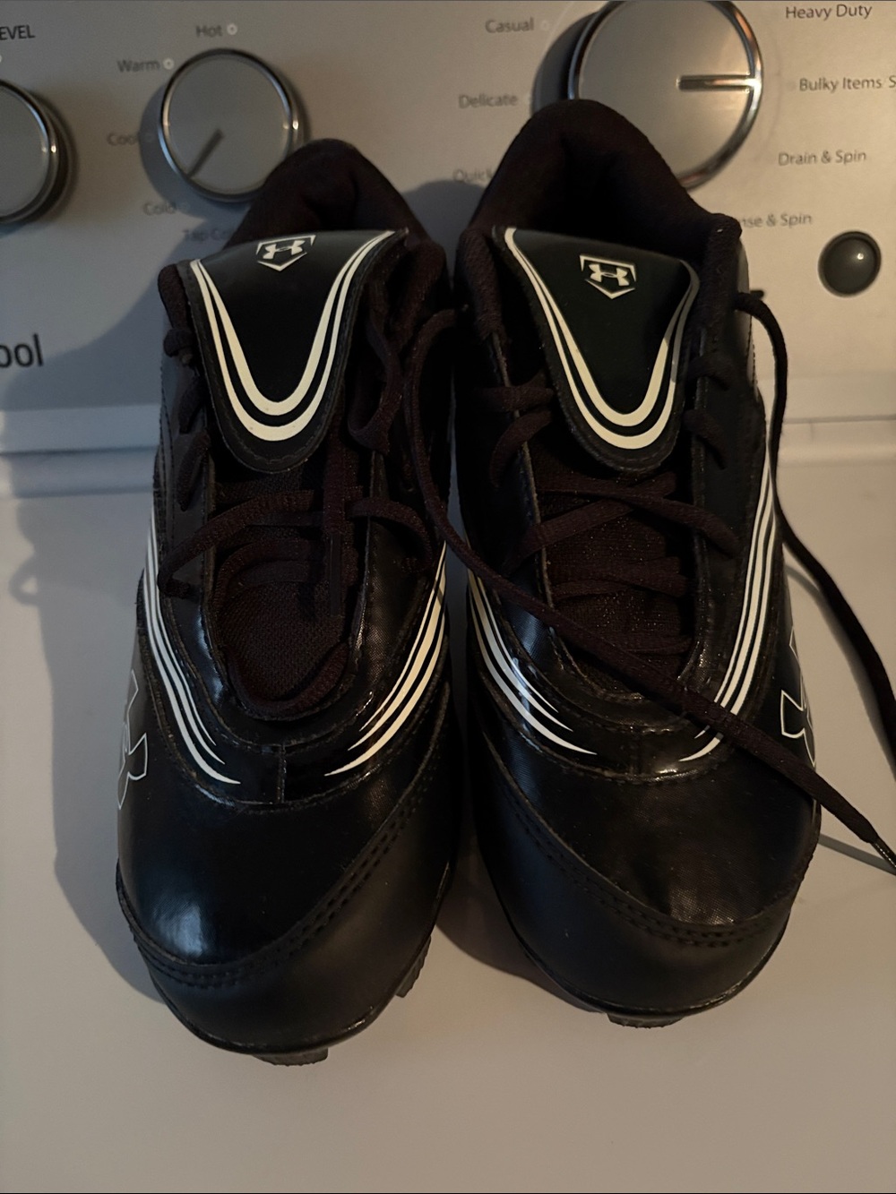 Under Armour Black and White Athletic Sneakers